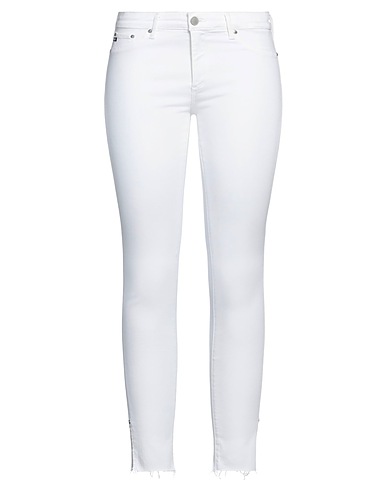 AG JEANS Denim trousers White 58% Cotton, 29% Viscose, 9% Polyester, 4% Eco Polyester