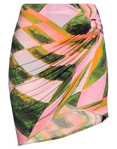 LOUISA BALLOU Mini skirt Pink 90% Viscose, 10% Elastane