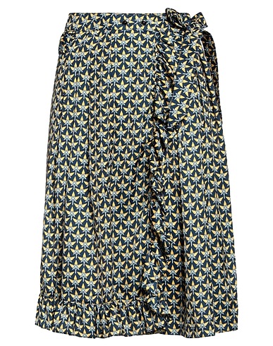 RABANNE Midi-Rock Marineblau 100% Polyester