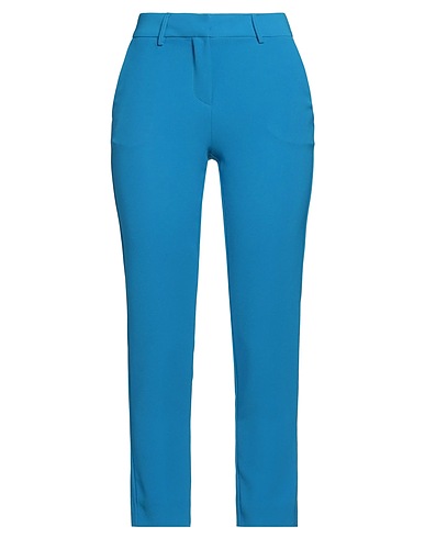 SIMONA CORSELLINI Casual trouser Azure 94% Polyester, 6% Elastane