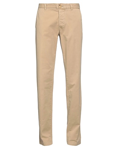 BLAUER. Casual trouser Beige 97% Cotton, 3% Elastane