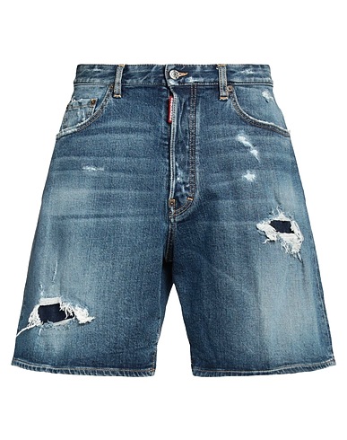 DSQUARED2 Denim shorts Blue 98% Cotton, 2% Elastane