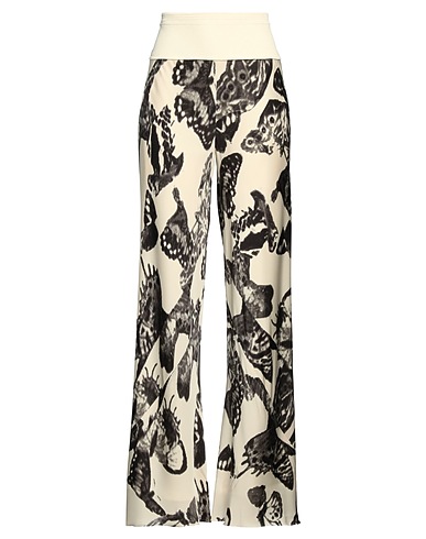 JIL SANDER Casual trouser Ivory 100% Viscose, Polyester, Polyamide, Rubber