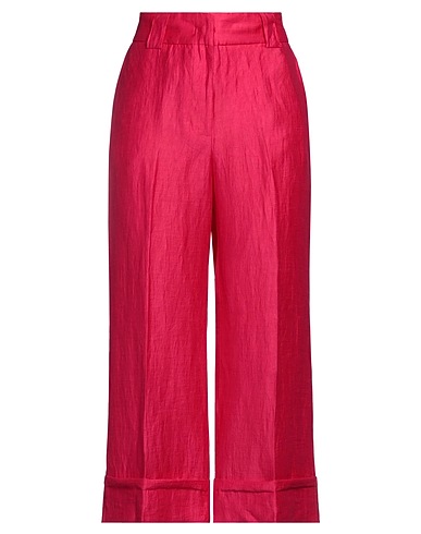 ICONA by KAOS Casual pants Fuchsia 88% Linen, 12% Polyamide