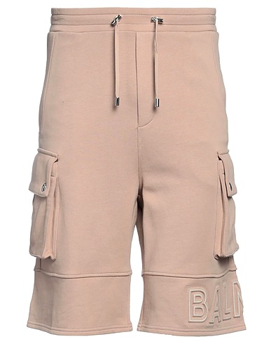 BALMAIN Shorts & Bermuda Nocciola 100% Cotone, Elastan
