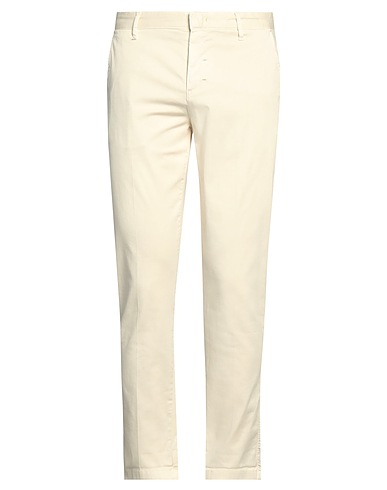 BERNA Casual trouser Ivory 98% Organic cotton, 2% Elastane
