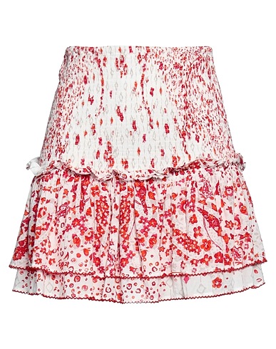 POUPETTE ST BARTH Mini skirt White 100% Viscose