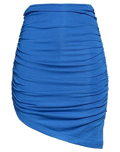 LAMA JOUNI Minigonna Blu china 96% Viscosa, 4% Elastan