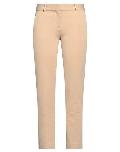 CIRCOLO 1901 Casual trouser Beige 93% Cotton, 7% Lycra®
