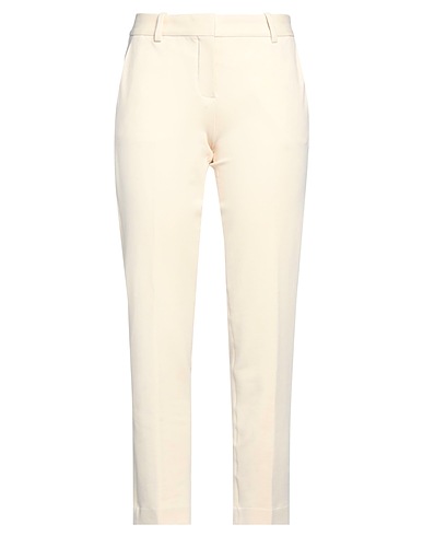 CIRCOLO 1901 Casual trouser Cream 93% Cotton, 7% Lycra®