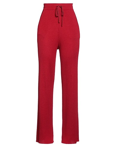 MAX & MOI Casual pants Brick 70% Merino Wool, 20% Silk, 10% Cashmere, Polyester