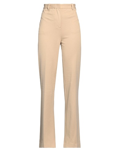 CIRCOLO 1901 Casual trouser Beige 97% Cotton, 3% Elastane