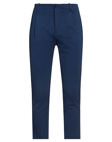DANIELE ALESSANDRINI Pantalone Blu navy 66% Cotone, 31% Poliammide, 3% Elastan