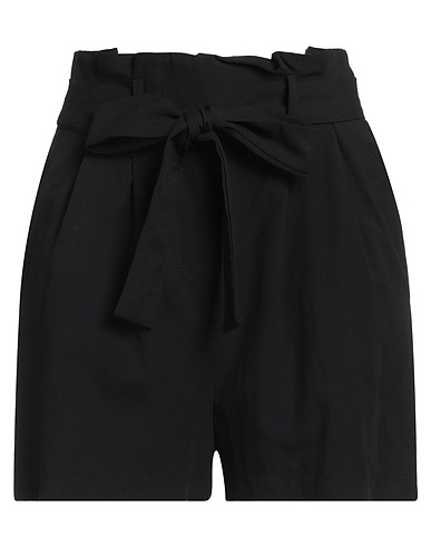 ANGELA DAVIS Shorts & Bermudas Schwarz 60% Viskose, 40% Leinen
