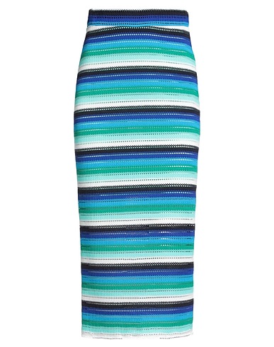 NORA BARTH Midi skirt Blue 32% Viscose, 31% Polyester, 28% Cotton, 9% Other Fibres
