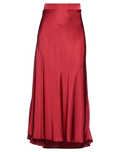 BRAND UNIQUE Maxi Skirts Burgundy 100% Viscose