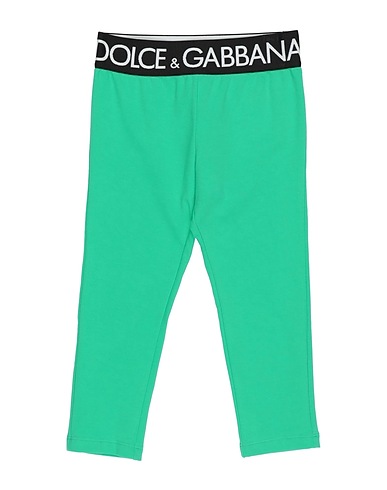 DOLCE&GABBANA Leggings Verde 90% Cotone, 10% Elastan, Poliestere, Poliammide