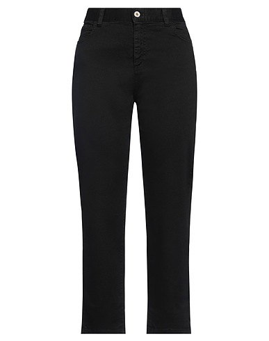 SKILLS & GENES Casual trouser Black 98% Cotton, 2% Elastane