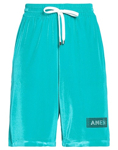 AMEN Shorts & Bermuda Green 85% Polyamide, 15% Elastane, Glass, Polyester