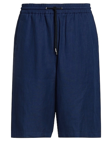 GIORGIO ARMANI Shorts & Bermuda Blue 100% Hemp