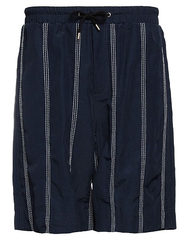 GIORGIO ARMANI Shorts & Bermuda Navy 61% Viscose, 39% Linen