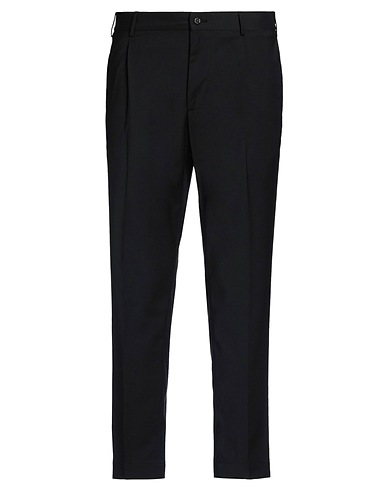 SANTANIELLO Casual pants Black 54% Polyester, 44% Wool, 2% Elastane