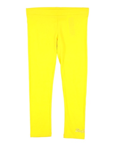 LIU •JO Leggings Yellow 95% Cotton, 5% Elastane