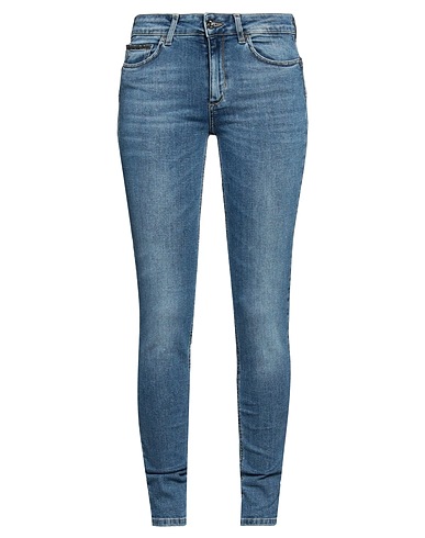 LIU •JO Denim trousers Blue 98% Cotton, 2% Elastane