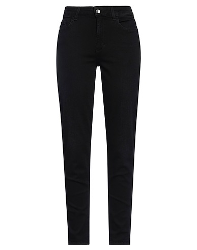 LIU •JO Jambe droite Noir 96% Coton, 4% Élasthanne