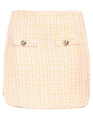 MAJE Mini skirt Orange 54% Synthetic fibers, 45% Cotton, 1% Other Fibres