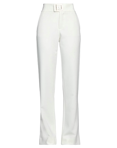 THEMIS Z Pantalone Avorio 80% Acetato, 20% Polietilene