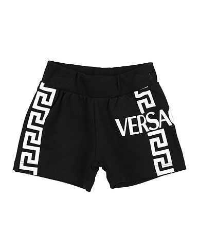 VERSACE YOUNG Shorts & Bermuda Black 94% Cotton, 6% Elastane