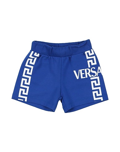 VERSACE YOUNG Shorts & Bermuda Blue 94% Cotton, 6% Elastane
