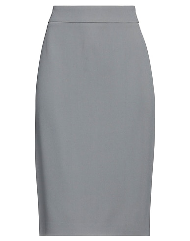 EMPORIO ARMANI Midi skirt Grey 50% Viscose, 47% Acetate, 3% Elastane