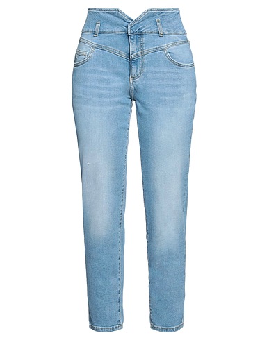 LIU •JO Denim pants Blue 98% Cotton, 2% Elastane