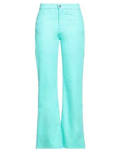 JUCCA Bootcut Jeans Light green 99% Cotton, 1% Elastane