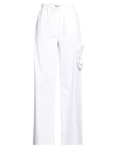 VIVETTA Casual pants White 98% Cotton, 2% Elastane