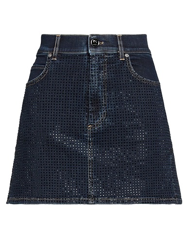PINKO Denim skirt Blue 98% Cotton, 2% Elastane