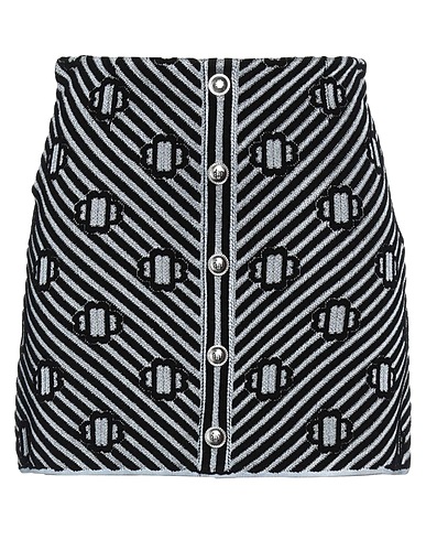 MAJE Mini skirt Sky blue 67% Polyester, 25% Viscose, 4% Metallic Polyester, 4% Polyamide