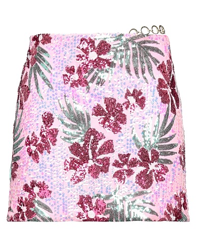 MAJE Mini skirt Pink 100% Polyester, Zamak