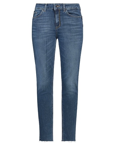 LIU •JO Denim trousers Blue 98% Cotton, 2% Elastane