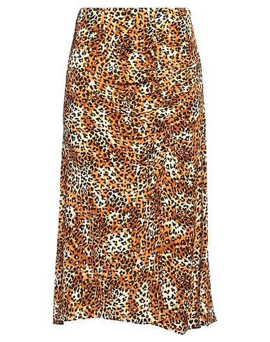 MAJE Midi skirt Beige 100% Viscose
