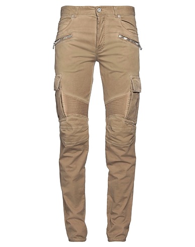 BALMAIN Cargo Military green 96% Cotton, 4% Elastane