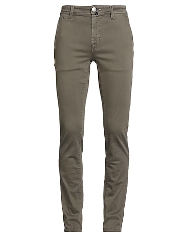 TRAMAROSSA Denim pants VERDE MILITARE 87% Cotton, 9% Polyester, 4% Elastane