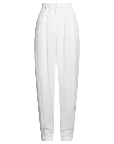 EMPORIO ARMANI Casual pants White 93% Lyocell, 7% Polyamide