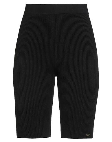 ELISABETTA FRANCHI Shorts & Bermuda Nero 57% Lyocell, 27% Seta, 16% Poliammide
