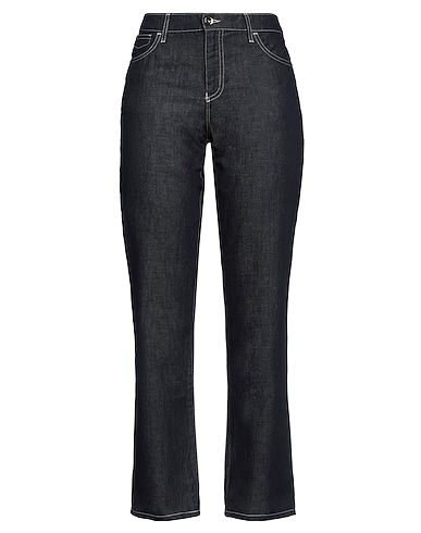 EMPORIO ARMANI Denim pants Blue 70% Cotton, 30% Linen