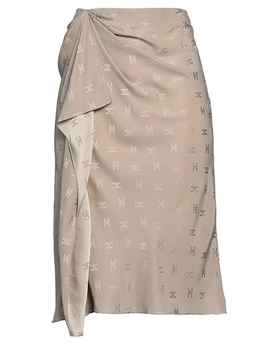 CELINE Midi skirt Grey 100% Silk