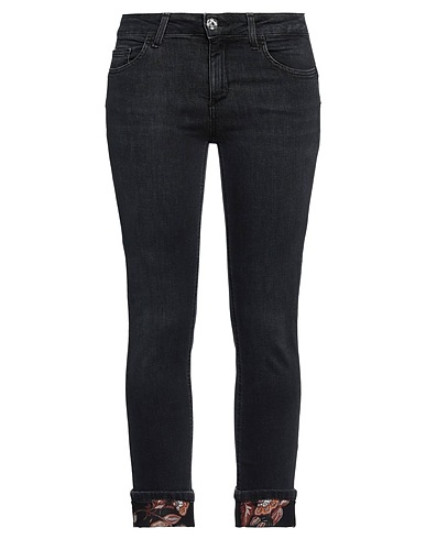 LIU •JO Denim pants BETTER DENIM Black 99% Cotton, 1% Elastane, Polyester