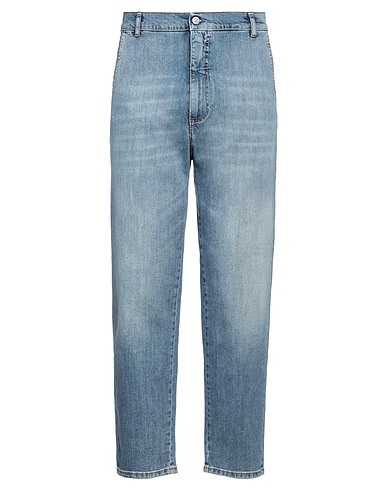 DANIELE ALESSANDRINI HOMME Denim pants 98% Cotton, 2% Elastane